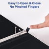 image:imageAvery HeavyDuty View 3 Ring Binder 1 One Touch Slant Rings Holds 85 x 11 Paper 1 Light Blue Binder 05301Blue