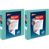 image:imageAvery HeavyDuty View 3 Ring Binder 15 Inch EZD Rings Great for Portfolios Office School Notebooks and More 1 Mint Binder 79271Green