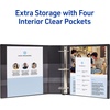 image:imageAvery HeavyDuty View 3 Ring Binder 2 Inch One Touch EZD Rings 540Sheet Capacity 28 Inch Wide Spine Customizable Clear Cover and Spine 1 Green Binder 796832 Pack of 6