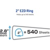 image:imageAvery HeavyDuty View 3 Ring Binder 2 Inch One Touch EZD Rings 540Sheet Capacity 28 Inch Wide Spine Customizable Clear Cover and Spine 1 Green Binder 796830