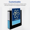 image:imageAvery HeavyDuty View 3 Ring Binder 2 Inch One Touch EZD Rings 540Sheet Capacity 28 Inch Wide Spine Customizable Clear Cover and Spine 1 Green Binder 796830