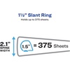 image:imageAvery HeavyDuty View 3 Ring Binder 2 One Touch Slant Rings 28 Inch Wide Spine Customizable Clear Cover Ideal for School Office and Home Organization 1 Light Blue Binder 0550115