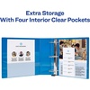 image:imageAvery HeavyDuty View 3 Ring Binder 2 One Touch Slant Rings 28 Inch Wide Spine Customizable Clear Cover Ideal for School Office and Home Organization 1 Light Blue Binder 0550115 Pack of 12