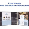 image:imageAvery HeavyDuty View 3 Ring Binder 2 One Touch Slant Rings Black Binders Sturdy 6Pack of 796922