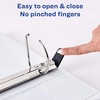 image:imageAvery HeavyDuty View 3 Ring Binder 3 One Touch Slant Rings Holds 85 x 11 Paper 4 White Binders 79793