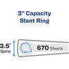 image:imageAvery HeavyDuty View 3 Ring Binder 3 One Touch Slant Rings Holds 85 x 11 Paper 4 White Binders 79793