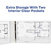 image:imageAvery HeavyDuty View 3 Ring Binders 1 Slant Rings Holds 11 x 17 Paper White 2 Pack 17707