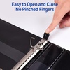 image:imageAvery HeavyDuty View 3 Ring Binders 15 Inch One Touch EZD Rings 400Sheet Capacity 21 Inch Wide Spine Customizable Clear Cover and Spine Green Binders 12Pack of 79108Green