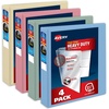 image:imageAvery HeavyDuty View 3 Ring Binders 15 Inch One Touch Slant Rings 375Sheet Capacity Assorted Pastel Colors 4Pack 79634  for School Office Teachers Classrooms amp Home OrganizationAssorted Pastels