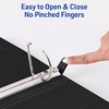 image:imageAvery HeavyDuty View 3 Ring Binders 2 Inch One Touch Slant Rings 530Sheet Capacity DuraHinge 28 Inch Wide Spine Customizable Clear Cover and Spine Black Binders 6Pack of 79692