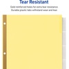 image:imageAvery Insertable Dividers for 3 Ring Binder 5Tab Set Clear Big Tabs Buff Paper with GoldReinforced 24 Sets Great for Organizing Projects Reports Finances and More 1111324 Packs