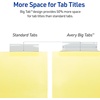 image:imageAvery Insertable Dividers for 3 Ring Binder 5Tab Set Clear Big Tabs Buff Paper with GoldReinforced 24 Sets Great for Organizing Projects Reports Finances and More 1111348 Sets