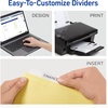 image:imageAvery Insertable Dividers for 3 Ring Binder 5Tab Set Clear Big Tabs Buff Paper with GoldReinforced 24 Sets Great for Organizing Projects Reports Finances and More 1111324 Packs