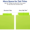 image:imageAvery Insertable Plastic Dividers for 3 Ring Binders 8 Tabs per Set Big Tabs One Pocket Multicolor Binder Dividers Works with Sheet Protectors 119032Pack