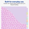image:imageAvery Insertable Pocket Dividers for 3 Ring Binders 8 Tabs Pastel Big Tabs Classic Patterns Expands Beyond Sheet Protectors Great for Organizing Reports and More 07715