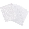 image:imageAvery Insertable Style Edge Plastic Dividers for 3 Ring Binders 8Tab Set Assorted White Frosted Designs 1 Set 112911 Set