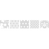 image:imageAvery Insertable Style Edge Plastic Dividers for 3 Ring Binders 8Tab Set Assorted White Frosted Designs 1 Set 112911 Set