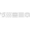 image:imageAvery Insertable Style Edge Plastic Dividers for 3 Ring Binders 8Tab Set Assorted White Frosted Designs 1 Set 1129124 pack