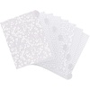 image:imageAvery Insertable Style Edge Plastic Dividers for 3 Ring Binders 8Tab Set Assorted White Frosted Designs 1 Set 1129124 pack