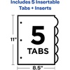 image:imageAvery Insertable Style Edge Plastic Dividers for 3 Ring Binders 8Tab Set Multicolor 1 Set 112015 Tabs
