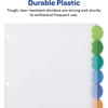 image:imageAvery Insertable Style Edge Plastic Dividers for 3 Ring Binders 8Tab Set Multicolor 1 Set 11201Dividers