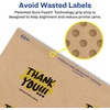 image:imageAvery Kraft Brown Oval Labels Sure Feed Technology 2 x 313 120 Kraft Brown Labels PrinttoTheEdge LaserInkjet Printable200 labels