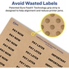 image:imageAvery Kraft Brown Rectangle Labels Sure Feed Technology 05 x 175 1500 Kraft Brown Labels PrinttoTheEdge LaserInkjet Printable1 500 labels