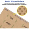 image:imageAvery Kraft Brown Rectangle Labels Sure Feed Technology 15 x 275 150 Kraft Brown Labels PrinttoTheEdge LaserInkjet Printable1 000 labels