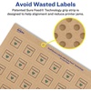 image:imageAvery Kraft Brown Square Labels Sure Feed Technology 1 x 1 720 Kraft Brown Labels PrinttoTheEdge LaserInkjet Printable4 800 labels