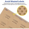 image:imageAvery Kraft Brown Square Labels Sure Feed Technology 15 x 15 300 Kraft Brown Labels PrinttoTheEdge LaserInkjet Printable2 000 labels