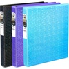 image:imageAvery Luxe Collection Durable Holographic 3 Ring Binder Customizable View Cover 1 Inch Round Rings 1 Holographic Violet Binder 03226Black