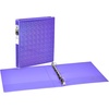 image:imageAvery Luxe Collection Durable Holographic 3 Ring Binder Customizable View Cover 1 Inch Round Rings 1 Holographic Violet Binder 03226Violet