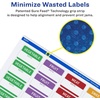 image:imageAvery Matte White Removable Rectangle Labels Sure Feed Technology 2 x 258 1500 Removable Labels LaserInkjet Printable1 500 labels