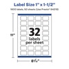 image:imageAvery Matte White Removable Rectangle Labels Sure Feed Technology PrinttoTheEdge 1 x 15 480 Removable Labels LaserInkjet Printable1 600 labels