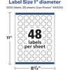 image:imageAvery Matte White Removable Round Labels Sure Feed Technology PrinttoTheEdge 1 Diameter 720 Removable Labels LaserInkjet Printable1 200 labels