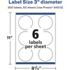 image:imageAvery Matte White Removable Round Labels Sure Feed Technology PrinttoTheEdge 3 Diameter 90 Removable Labels LaserInkjet Printable300 labels