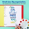 image:imageAvery Mini 3 Ring Binder Holds 55 x 85 Paper 1 Round Rings 175Sheet Capacity 14 Inch Wide Spine Watercolor Rainbow Design Great for Home Office School Supplies and More 18713