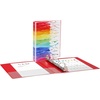 image:imageAvery Mini 3 Ring Binder Holds 55 x 85 Paper 1 Round Rings 175Sheet Capacity 14 Inch Wide Spine Watercolor Rainbow Design Great for Home Office School Supplies and More 18713