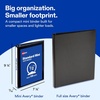 image:imageAvery Mini Durable View 3 Ring Binder Holds 55 x 85 Paper 05 Round Rings 100Sheet Capacity 07 Inch Wide Spine 1 Black Binder Great for Home School Supplies Office and More 27725Black