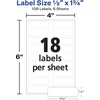 image:imageAvery NoIron Fabric Labels 12 x 134 Washer and DryerSafe White NonPrintable 54 Labels Per Pack 108 Total 2Pack of 4072012 x 134 Pack of 9
