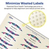 image:imageAvery Pearlized Ivory Oval Labels Sure Feed Technology 15 x 25 180 Pearlized Ivory Labels LaserInkjet Printable180 labels