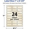 image:imageAvery Pearlized Ivory Rectangle Labels Sure Feed Technology 1 x 25 240 Pearlized Ivory Labels LaserInkjet Printable1 200 labels