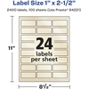image:imageAvery Pearlized Ivory Rectangle Labels Sure Feed Technology 1 x 25 240 Pearlized Ivory Labels LaserInkjet Printable2 400 labels