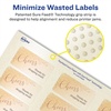 image:imageAvery Pearlized Ivory Rectangle Labels Sure Feed Technology PrinttoTheEdge 075 x 225 300 Pearlized Ivory Labels LaserInkjet Printable300 labels