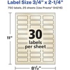 image:imageAvery Pearlized Ivory Rectangle Labels Sure Feed Technology PrinttoTheEdge 075 x 225 300 Pearlized Ivory Labels LaserInkjet Printable750 labels