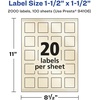 image:imageAvery Pearlized Ivory Square Labels Sure Feed Technology PrinttoTheEdge 15 x 15 200 Pearlized Ivory Labels LaserInkjet Printable2 000 labels