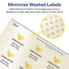 image:imageAvery Pearlized Ivory Square Labels Sure Feed Technology PrinttoTheEdge 15 x 15 200 Pearlized Ivory Labels LaserInkjet Printable2 000 labels