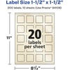 image:imageAvery Pearlized Ivory Square Labels Sure Feed Technology PrinttoTheEdge 15 x 15 200 Pearlized Ivory Labels LaserInkjet Printable200 labels