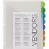 image:imageAvery Plastic 8Tab Binder Dividers with Pockets Style Edge Insertable Multicolor Tabs 1 Set 11293