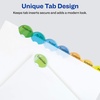 image:imageAvery Plastic 8Tab Binder Dividers with Pockets Style Edge Insertable Multicolor Tabs 1 Set 11293